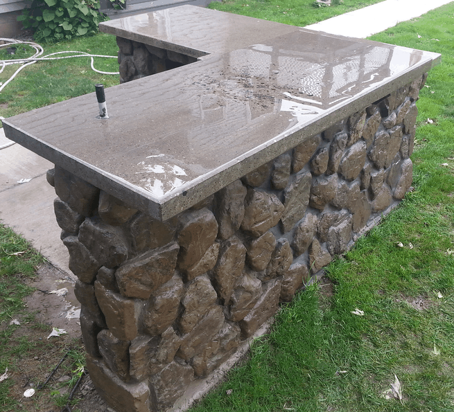 how to polish concrete countertops