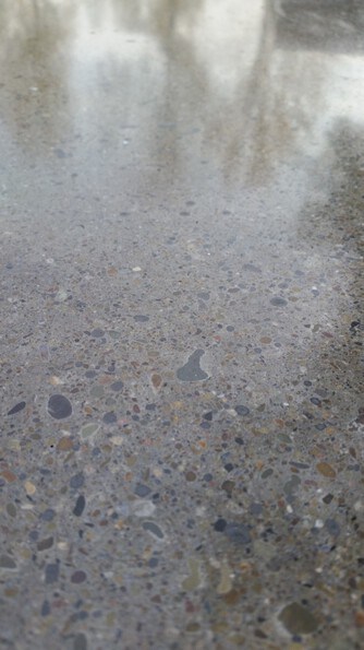 polished concrete countertop