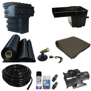 Patriot pond kit with 8" waterfall and 1200 gph pump