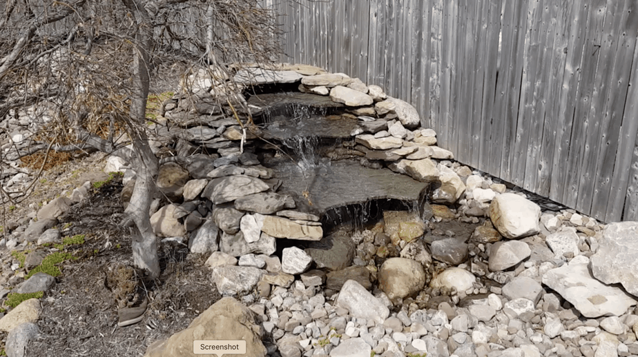 small pondless waterfall without a stream