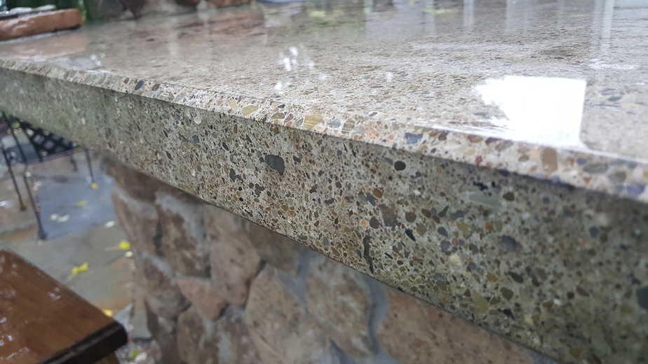 How To Make Professional Polished Concrete Countertops - Backyard Water