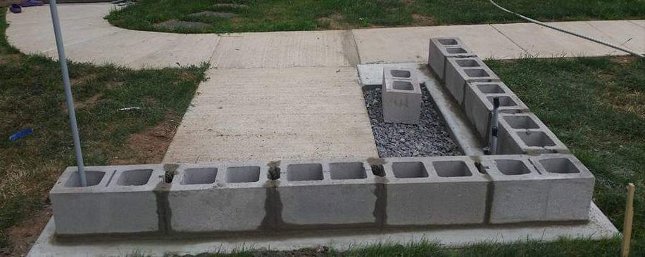 how to lay cinder blocks