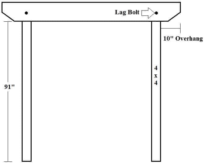 garden arbor header board