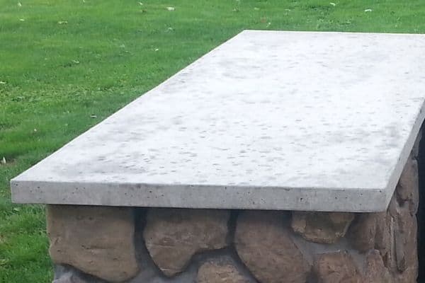 raw concrete countertop slab