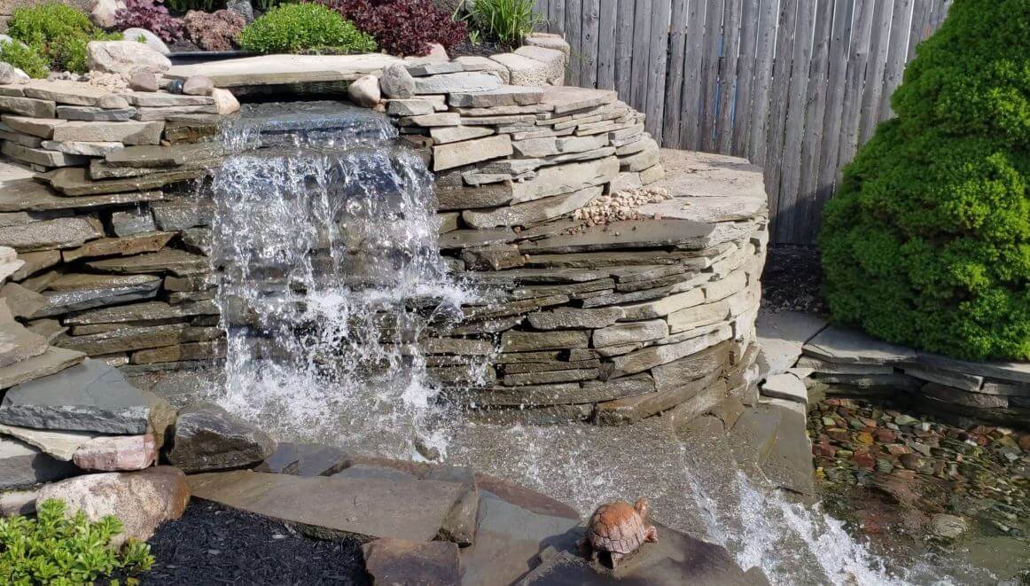 Cascading waterfall design